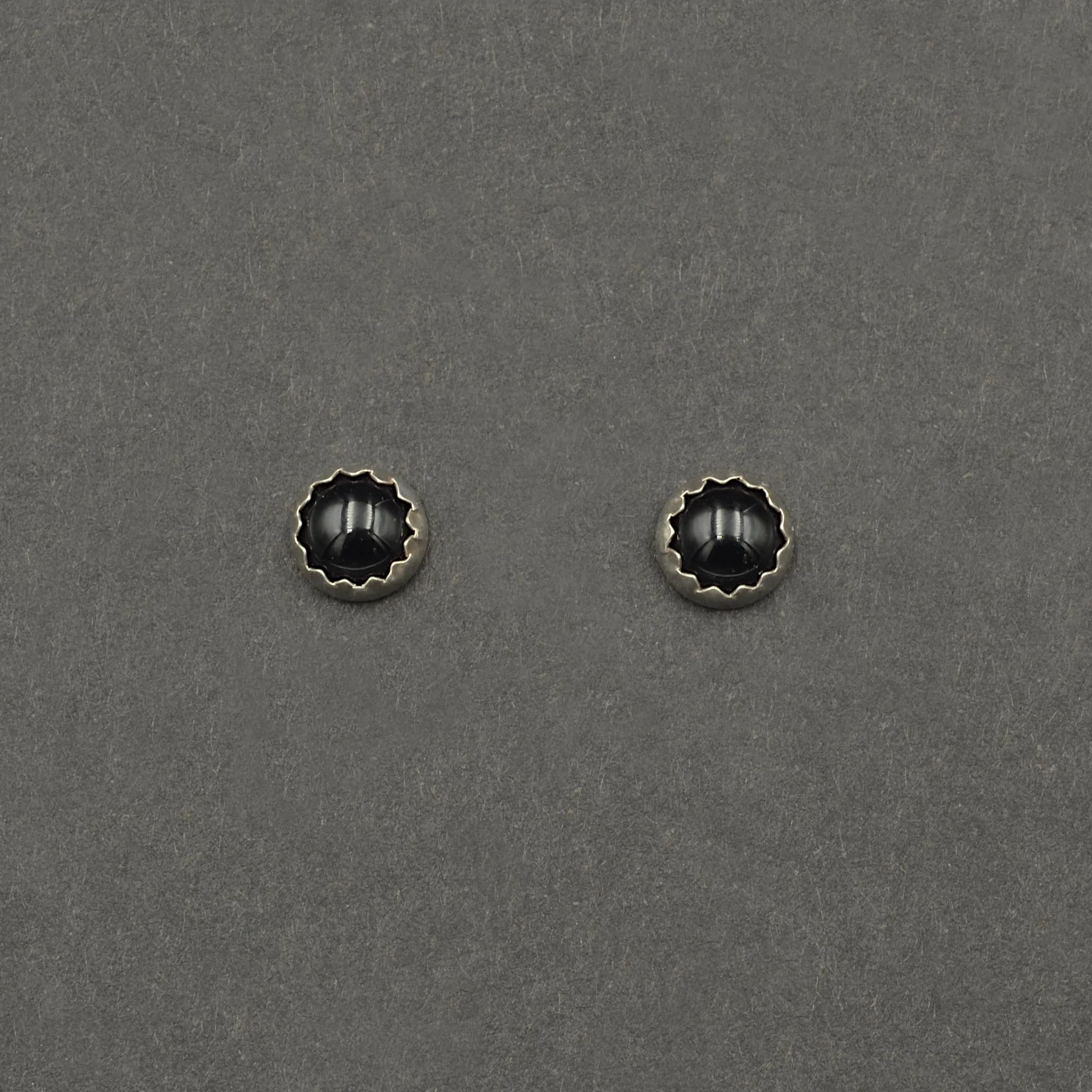 Black Onyx and Silver Convertible Earrings