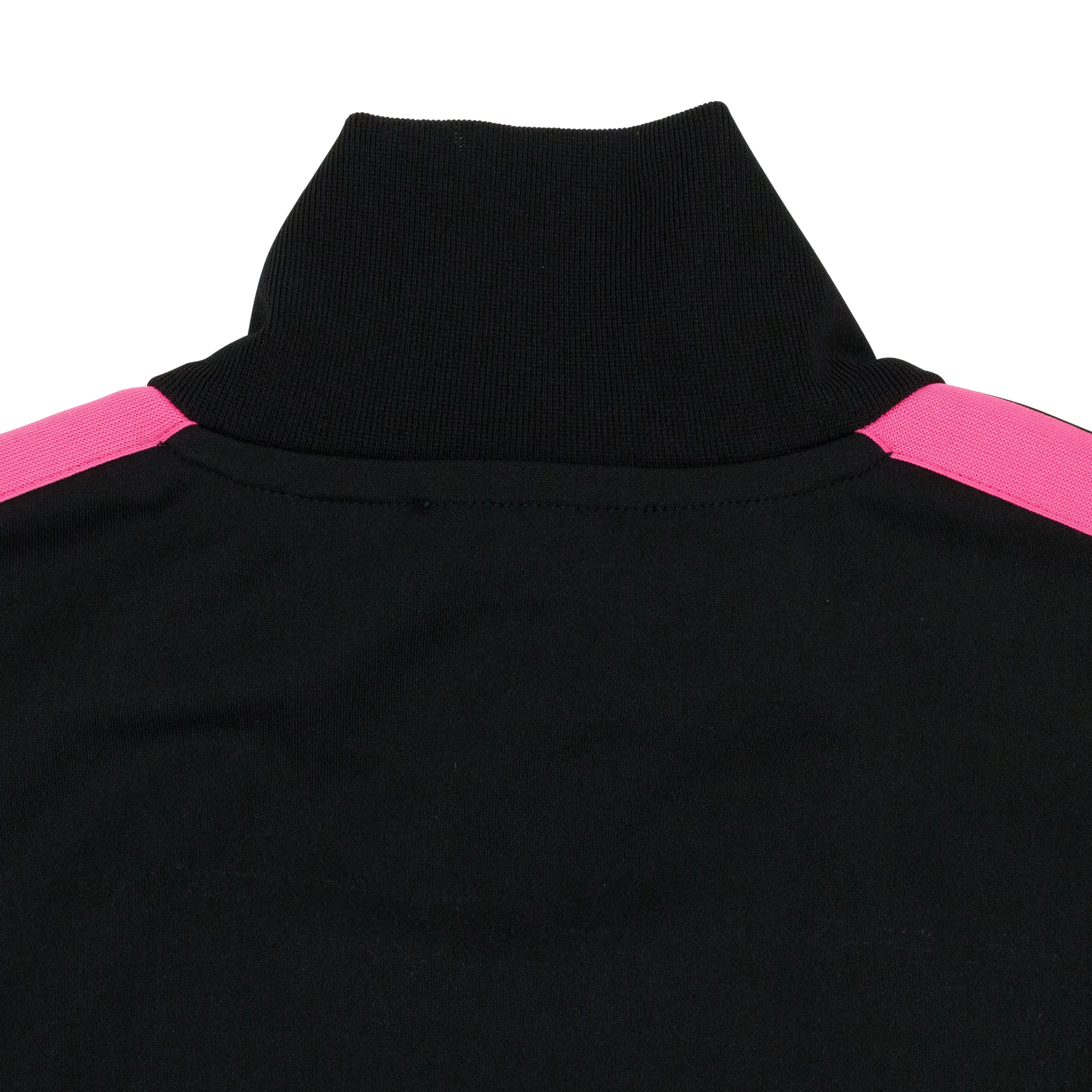 BLACK WITH PINK STRIPE ON SIDES TRACK JACKET