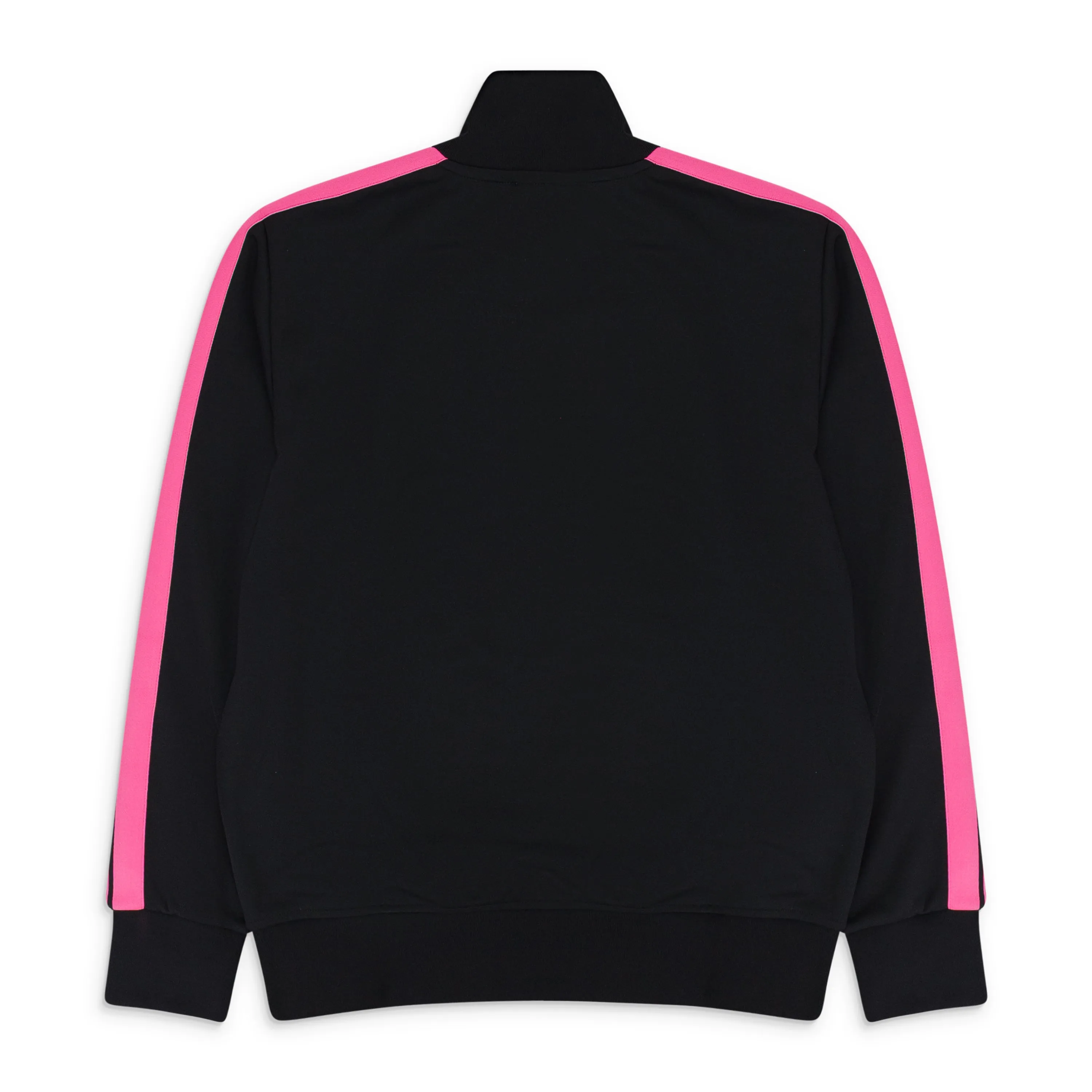 BLACK WITH PINK STRIPE ON SIDES TRACK JACKET