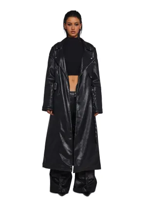Circuit Breaker Moto Trench Coat
