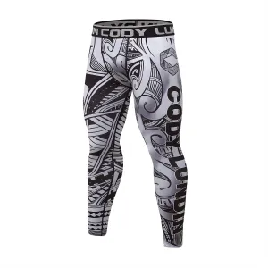 Cody Lundin - TA MOKO - BJJ compression tights /rash guard / Spats /Pants