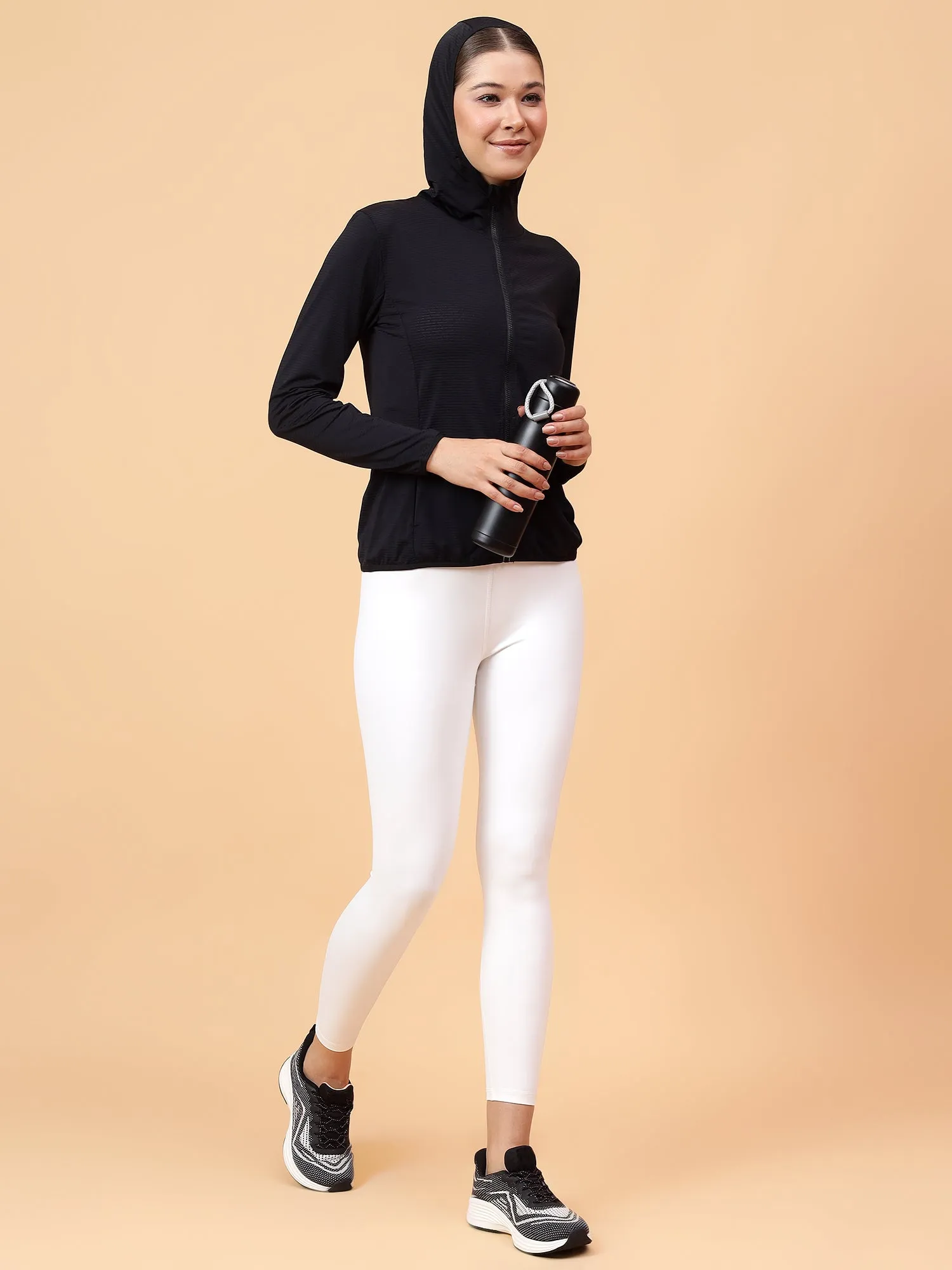 Fitkin Women Black Shape You Performance Jacket