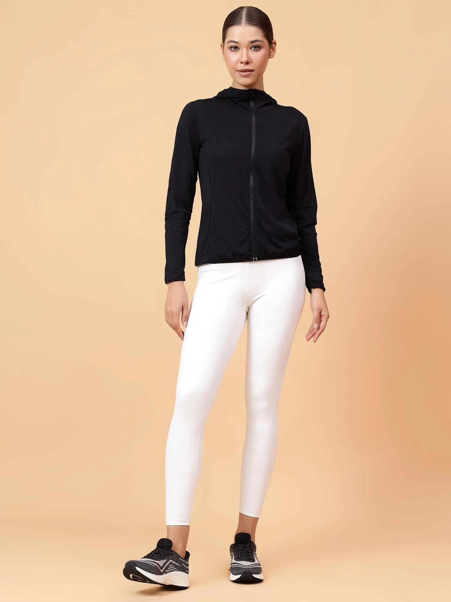 Fitkin Women Black Shape You Performance Jacket
