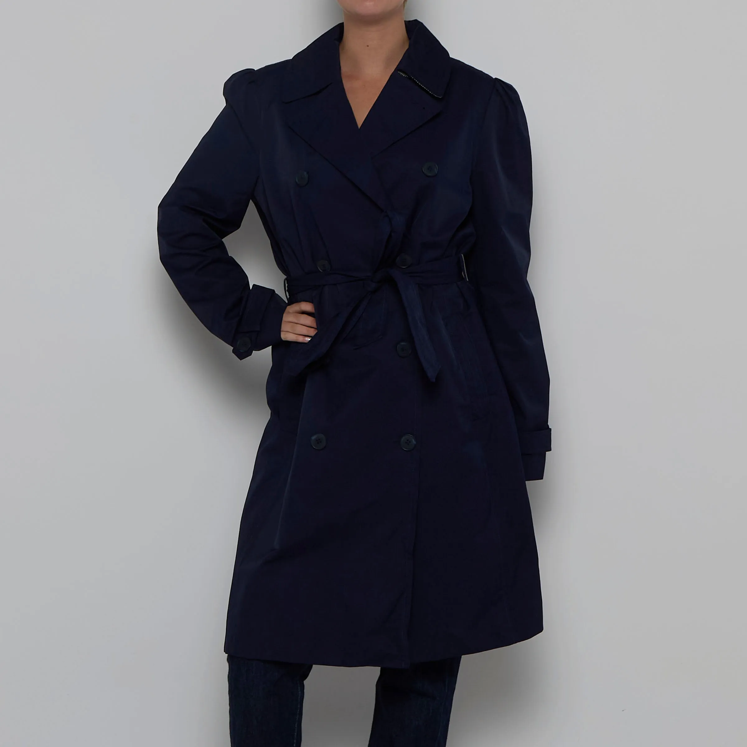 Gap Black Trench Coat - L