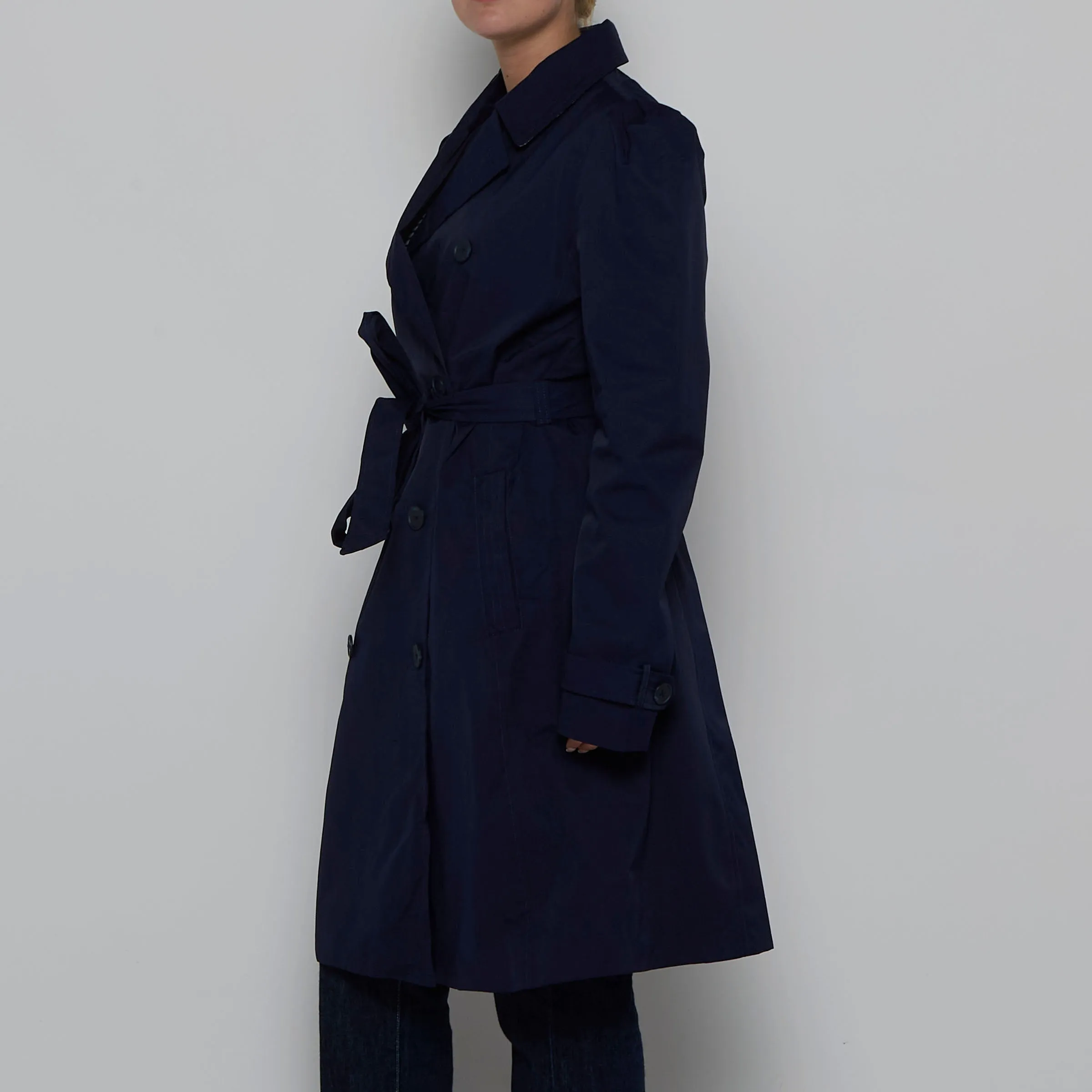 Gap Black Trench Coat - L