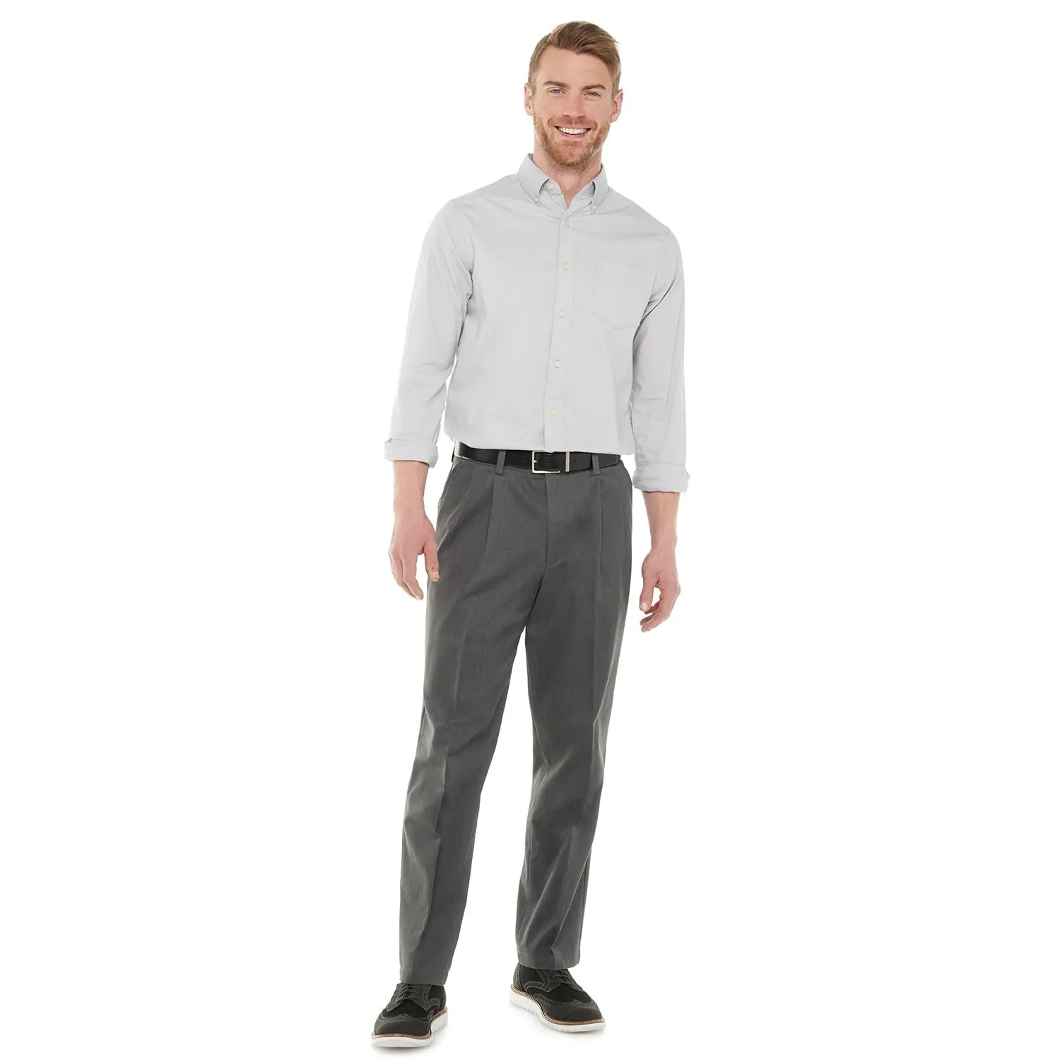 Men's Dockers Stretch Easy Khaki Pleated Pants with Regular Fit