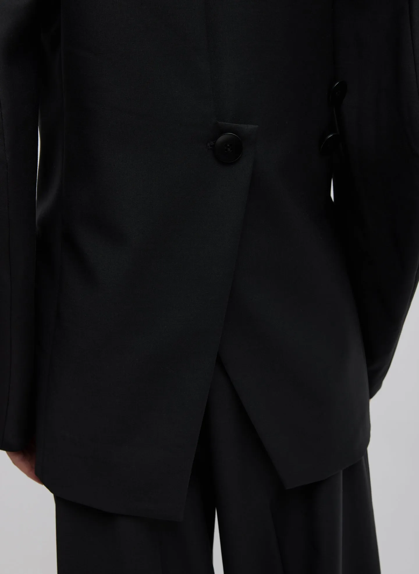 Recycled Tropical Wool Sculpted Blazer
