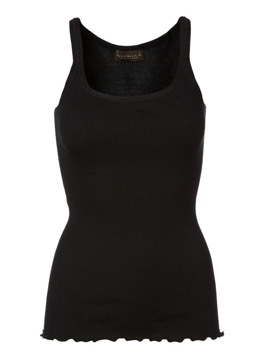 Round Neck Silk Cotton Singlet