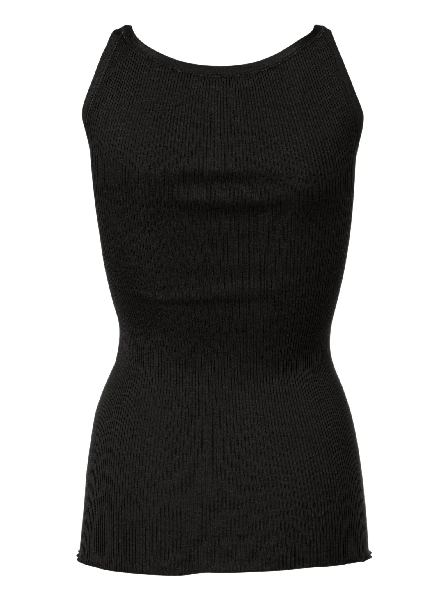 Round Neck Silk Cotton Singlet