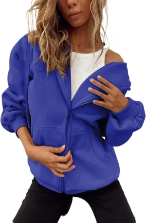SHAOBGE Fall Oversized Hoodies Sweats for Women 2024 Casual Sports Long Sleeve Sweatshirts Pullover Fleece Y2k Hooded Sweater