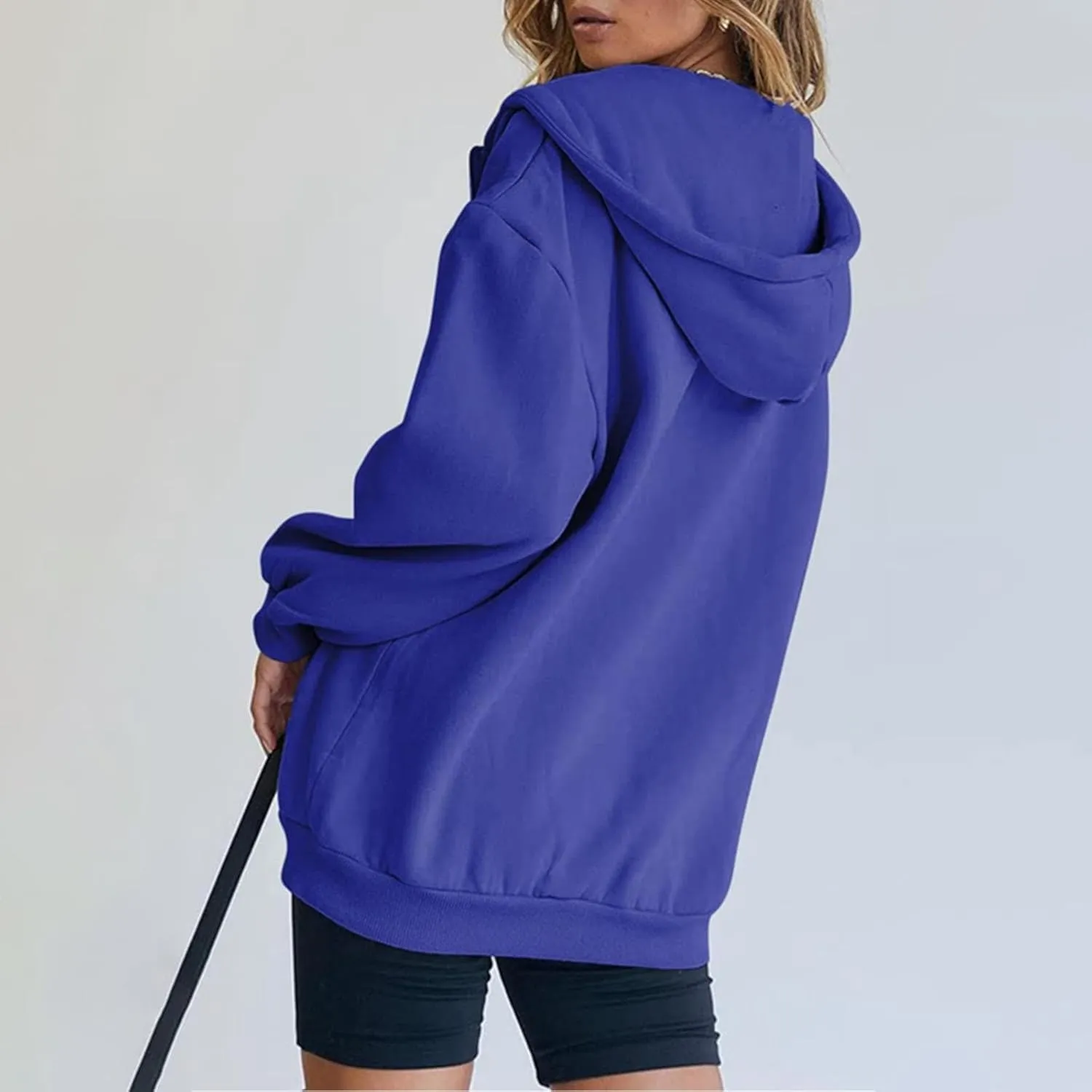 SHAOBGE Fall Oversized Hoodies Sweats for Women 2024 Casual Sports Long Sleeve Sweatshirts Pullover Fleece Y2k Hooded Sweater