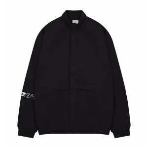 Vice 84 'Reflective Racer' Nylon Track Jacket - Black