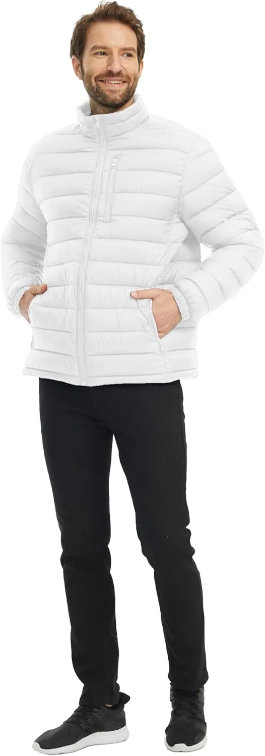 wantdo Men's Lightweight Puffer Jacket Warm Winter Jacket Windproof Winter Coat (Regular and Big)
