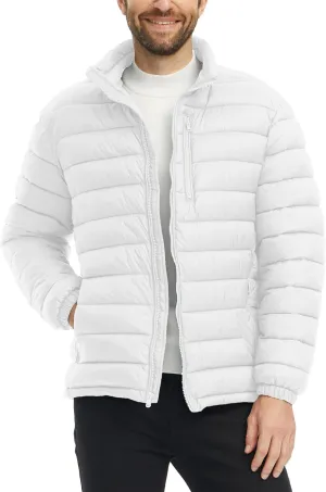 wantdo Men's Lightweight Puffer Jacket Warm Winter Jacket Windproof Winter Coat (Regular and Big)